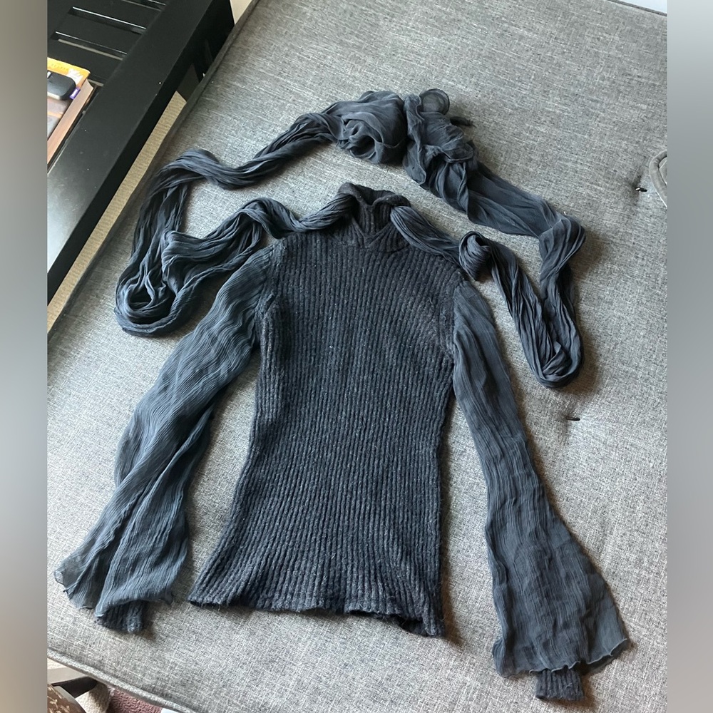 90’s Jean Paul Gaultier Silk / Alpaca Abstract Sweater